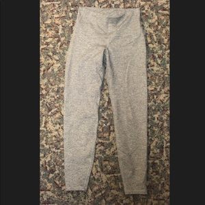 Grey high waisted athletic leggings